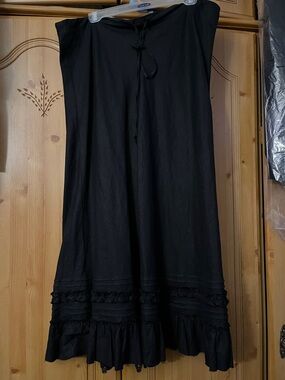 Old Navy Black Linen Skirt